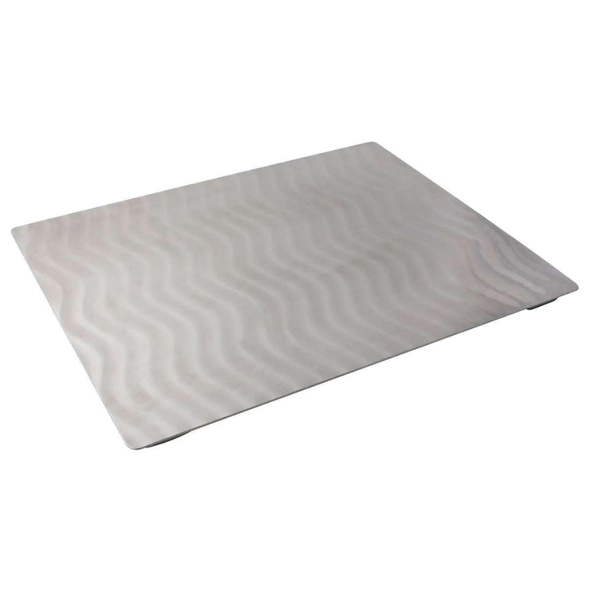 Bon Chef Stainless Steel Tile, Double Size, Silver - Swirl