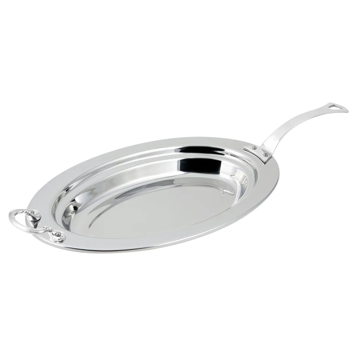 Bon Chef Stainless Steel Food Pan, 11 13/16" x 19", Silver - 2.5 qt.
