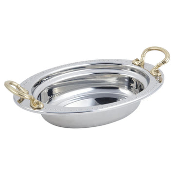 Bon Chef Stainless Steel Food Pan, Full Size, Silver - 2 qt.