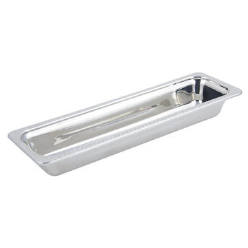 Bon Chef Stainless Steel Food Pan, 1/2 Size Long, Silver - 3 qt.