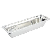 Bon Chef Stainless Steel Food Pan, 1/2 Size Long, Silver - 4 qt.