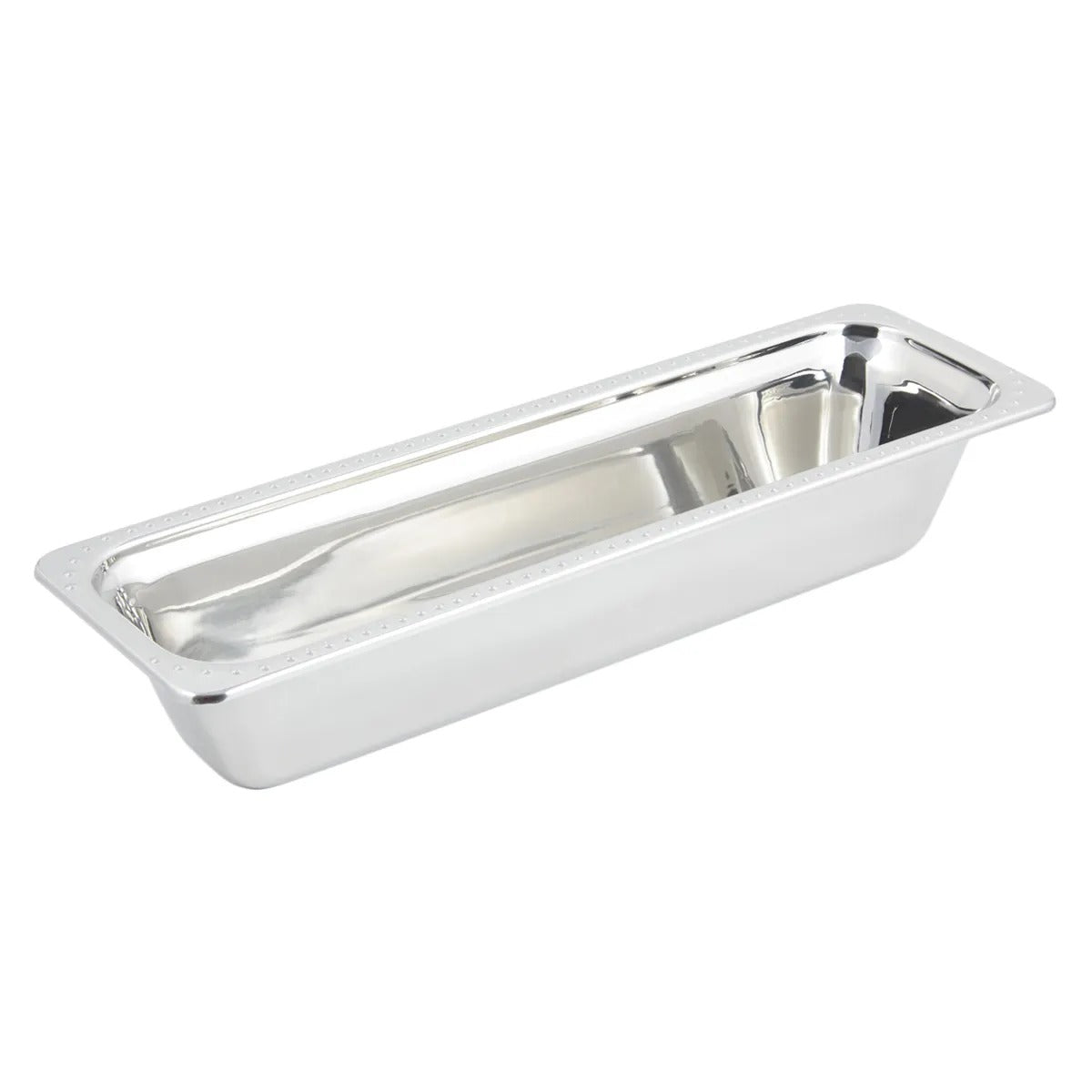 Bon Chef Stainless Steel Food Pan, 1/2 Size Long, Silver - 4 qt.