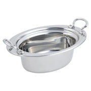 Bon Chef Stainless Steel Food Pan, 3.75 qt., Silver - Qt. Round Brass Handles