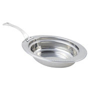 Bon Chef Stainless Steel Food Pan, 2 qt., Silver - Oval Long Handle