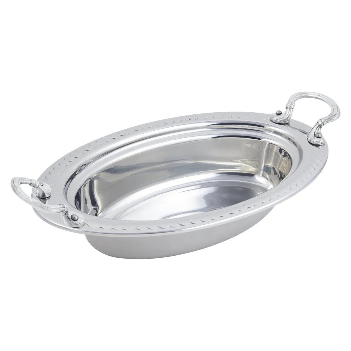 Bon Chef Stainless Steel Food Pan, 6 qt., Silver - 5499HRSS