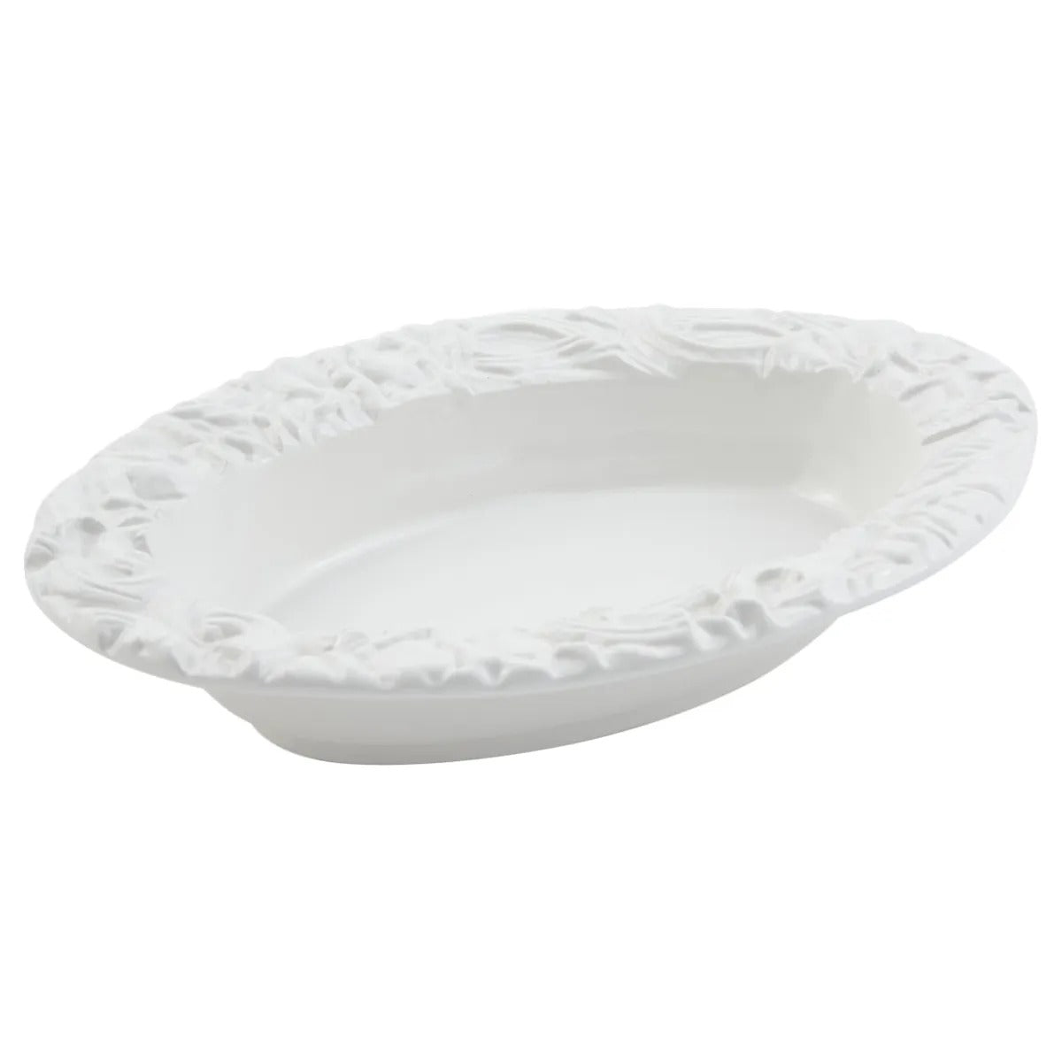Bon Chef Aluminum Pasta Bowl, 11 1/2" x 16", White - 3 qt.