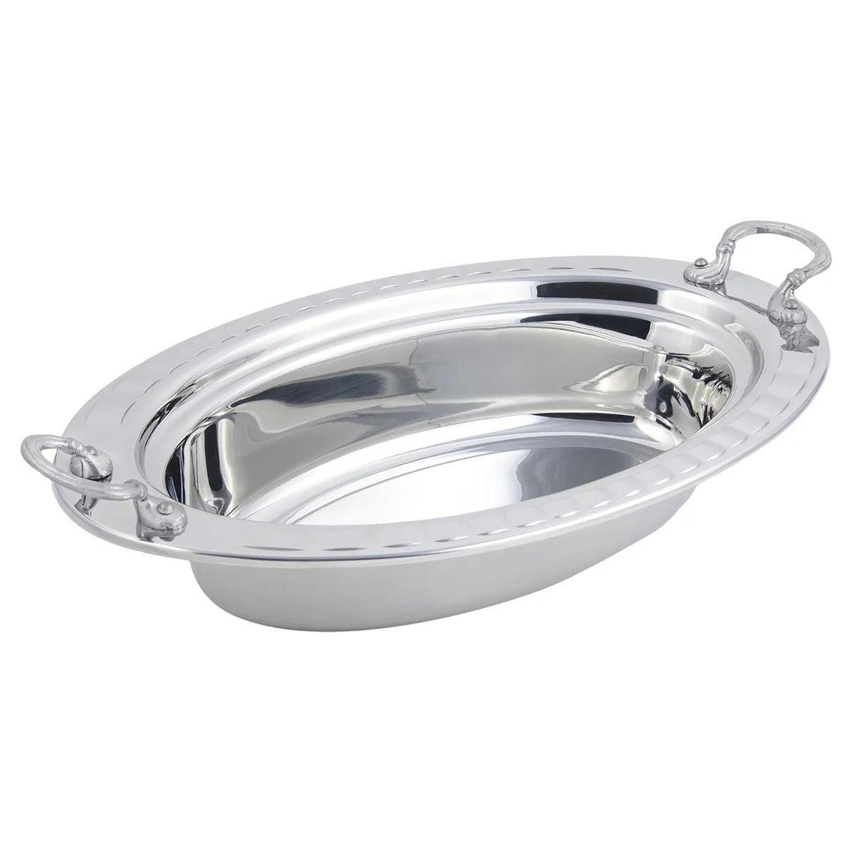 Bon Chef Stainless Steel Food Pan, 19" Long, Silver - 6.25 qt.