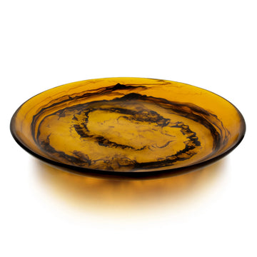 Bon Chef 59011 Resin Platter, 14" x 14" - Brown