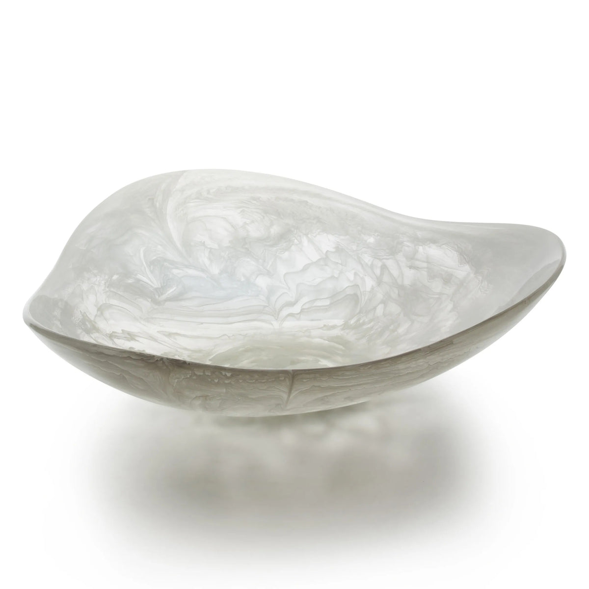 Bon Chef 59017 Resin Bowl, 15 1/4" x 15 1/4" - White