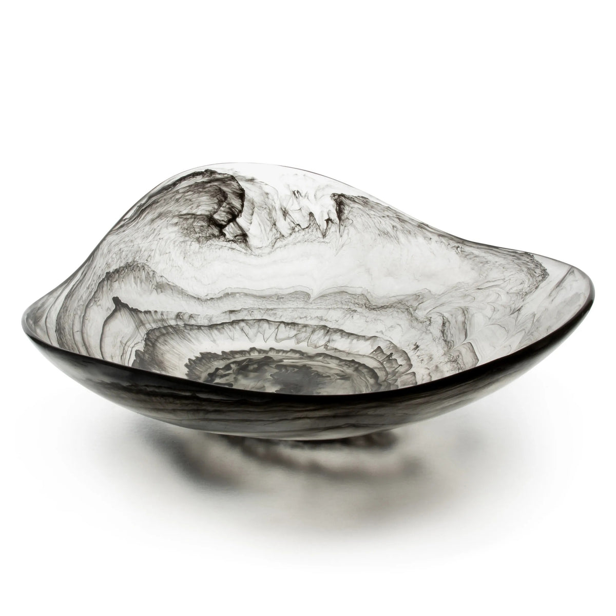 Bon Chef 59017 Resin Bowl, 15 1/4" x 15 1/4" - Gray