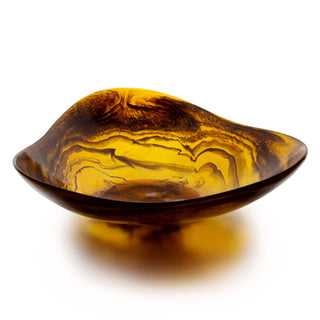 Bon Chef 59017 Resin Bowl, 15 1/4" x 15 1/4" - Brown