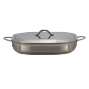 Bon Chef Classic Country French Stainless Steel French Oven, 11" x 15", Silver - 7 qt.