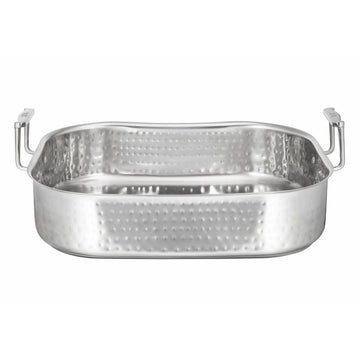 Bon Chef Cucina Stainless Steel Roasting Pan, 10 qt., Silver - 16 3/8"