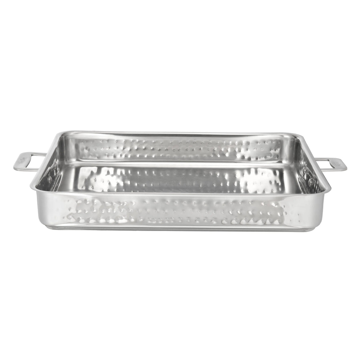 Bon Chef Cucina Stainless Steel Roasting Pan, 2 1/4" High, Silver - 5 qt.