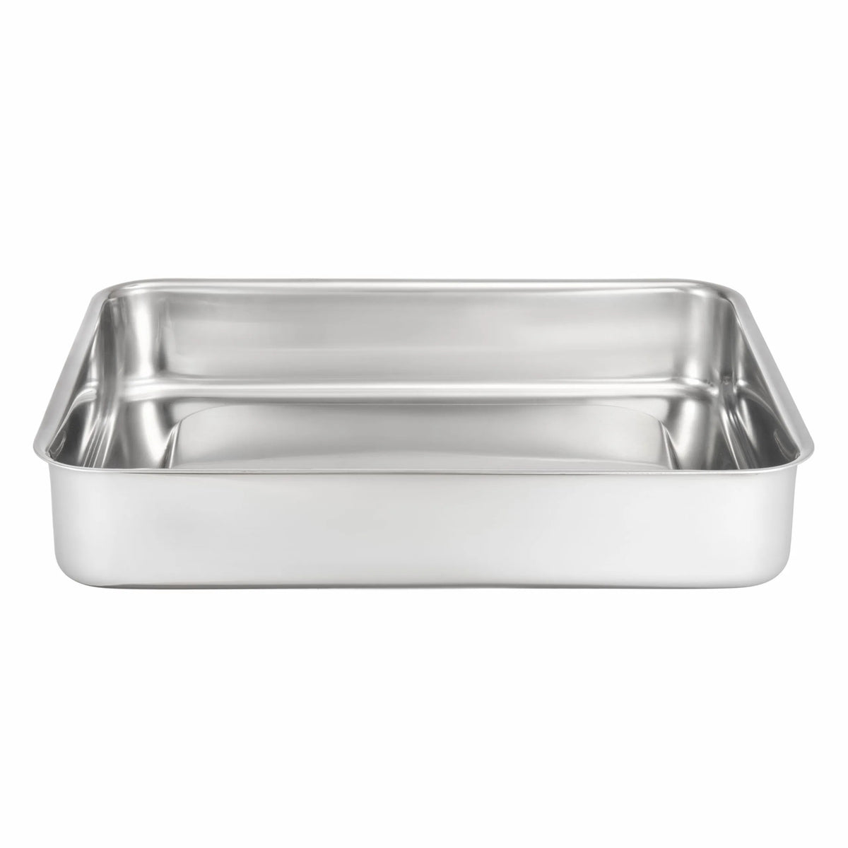 Bon Chef Cucina Stainless Steel Roasting Pan, 2 1/8" High, Silver - 3 qt.