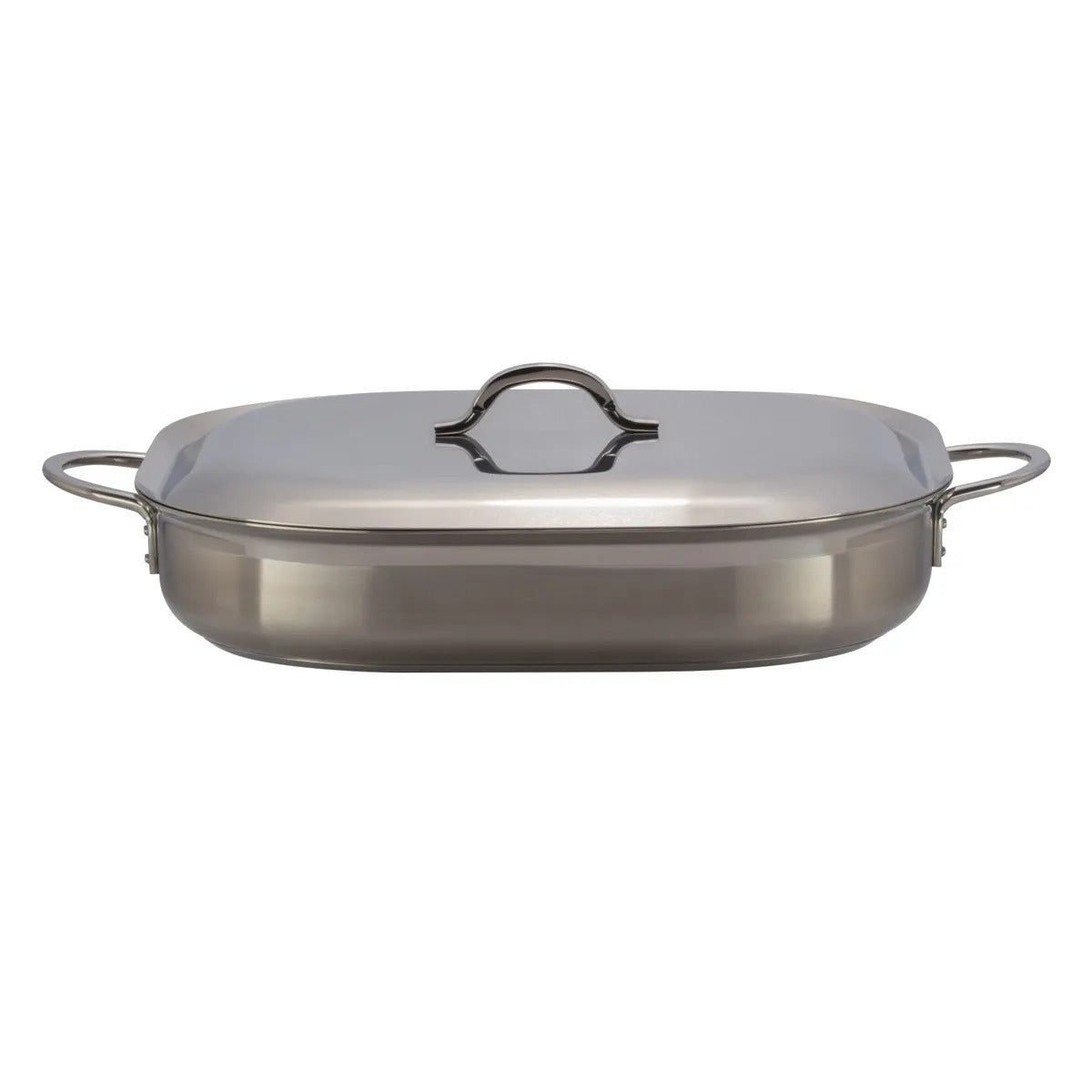 Bon Chef Classic Country French Stainless Steel French Oven, 11" x 15", Silver - 5 qt.