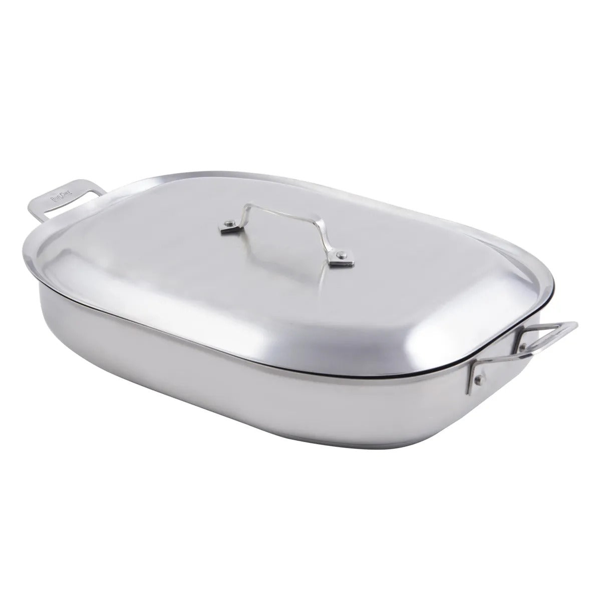 Bon Chef Cucina Stainless Steel Roasting Pan, 5 qt., Silver - 14 7/8"