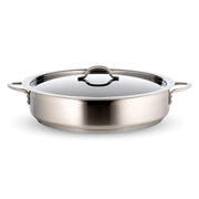 Bon Chef 60032CF-2TONESS Classic Country French Stainless Steel Brazier Pan, 9 qt., Silver - Default Title
