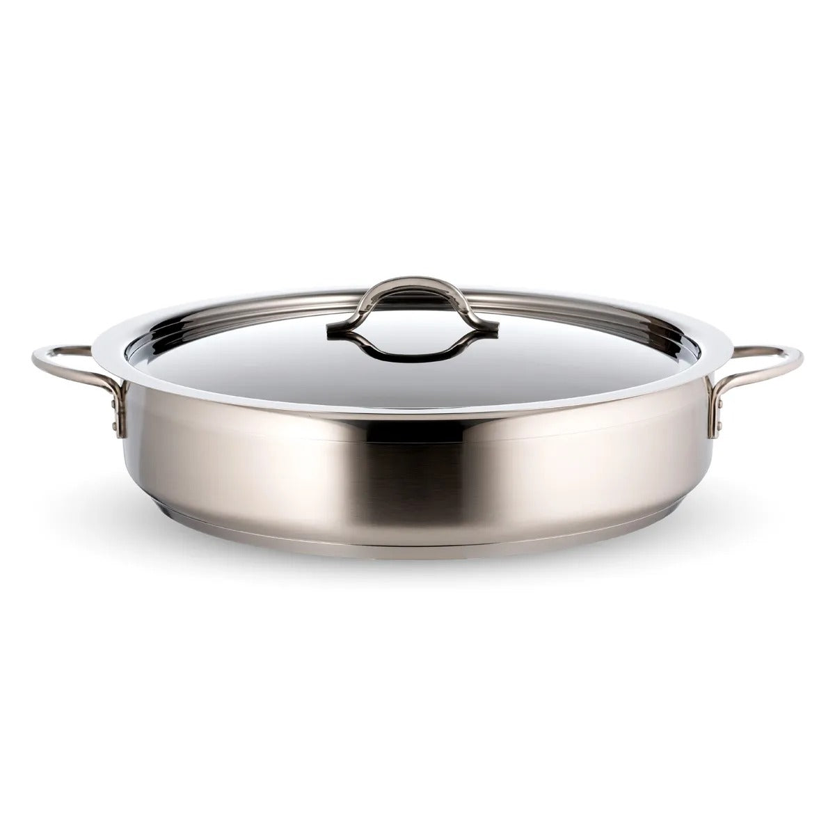 Bon Chef 60032CF-2TONESS Classic Country French Stainless Steel Brazier Pan, 9 qt., Silver - Default Title