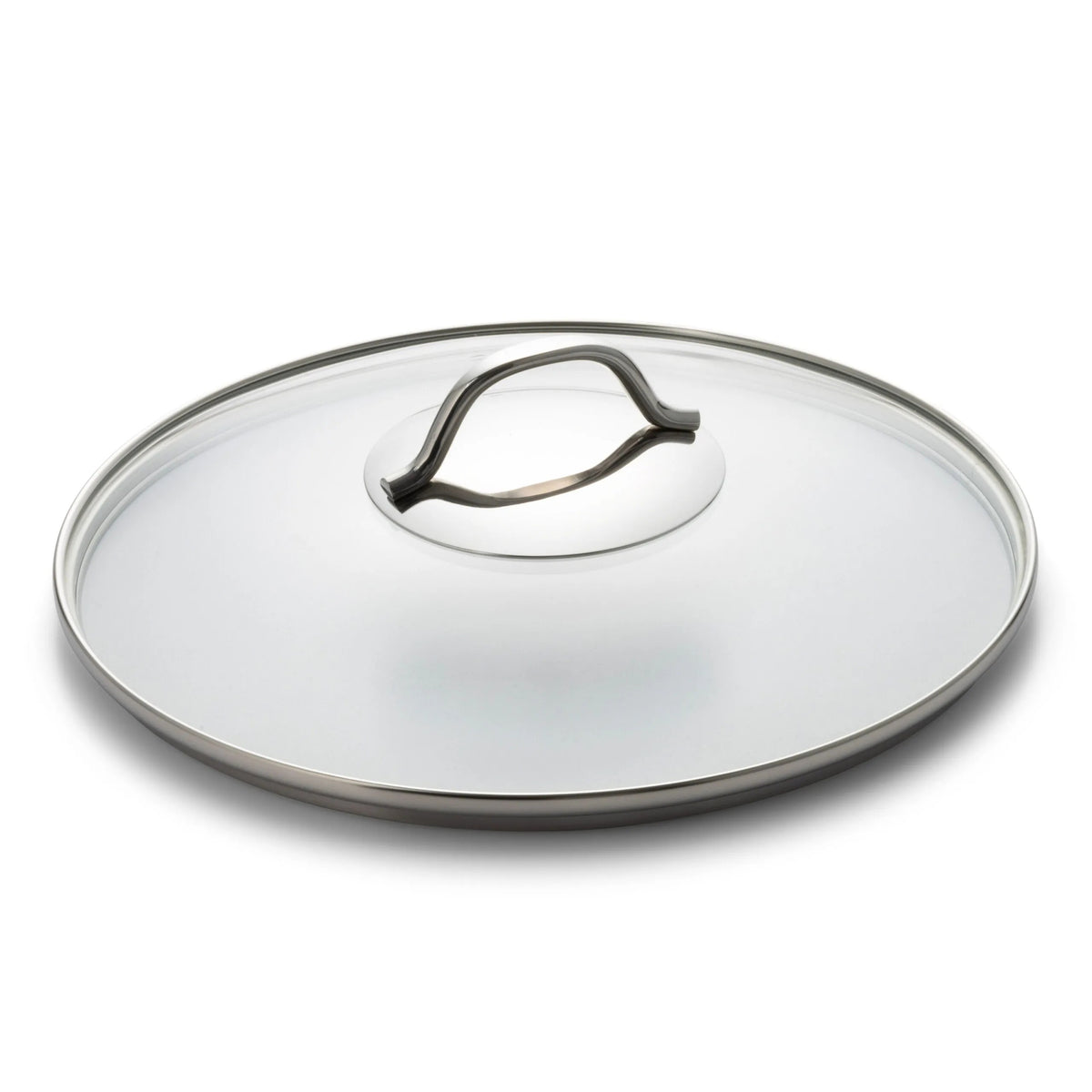 Bon Chef Glass Pan Skillet, Silver - 3.1 qt.
