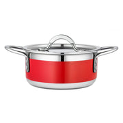 Bon Chef 71300-CF2 Country French X Stainless Steel Pot, 2.28 qt. - Green