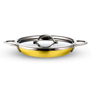 Bon Chef 71305-CF2 Country French X Stainless Steel Pan Skillet, 2.38 qt. - Orange
