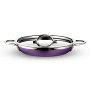 Bon Chef 71305-CF2 Country French X Stainless Steel Pan Skillet, 2.38 qt. - Purple