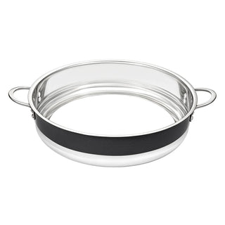 Bon Chef 72032-BL Country French X Stainless Steel Bottomless Pot, 14 3/4" Diameter - Black