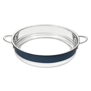 Bon Chef 72032-BL Country French X Stainless Steel Bottomless Pot, 14 3/4" Diameter - Blue
