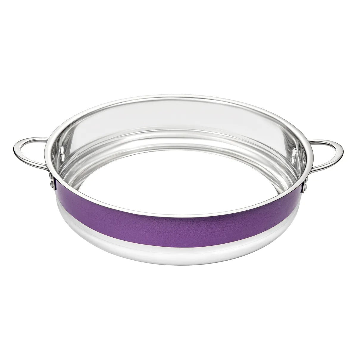 Bon Chef 72032-BL Country French X Stainless Steel Bottomless Pot, 14 3/4" Diameter - Purple