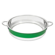 Bon Chef 72032-BL Country French X Stainless Steel Bottomless Pot, 14 3/4" Diameter - Red