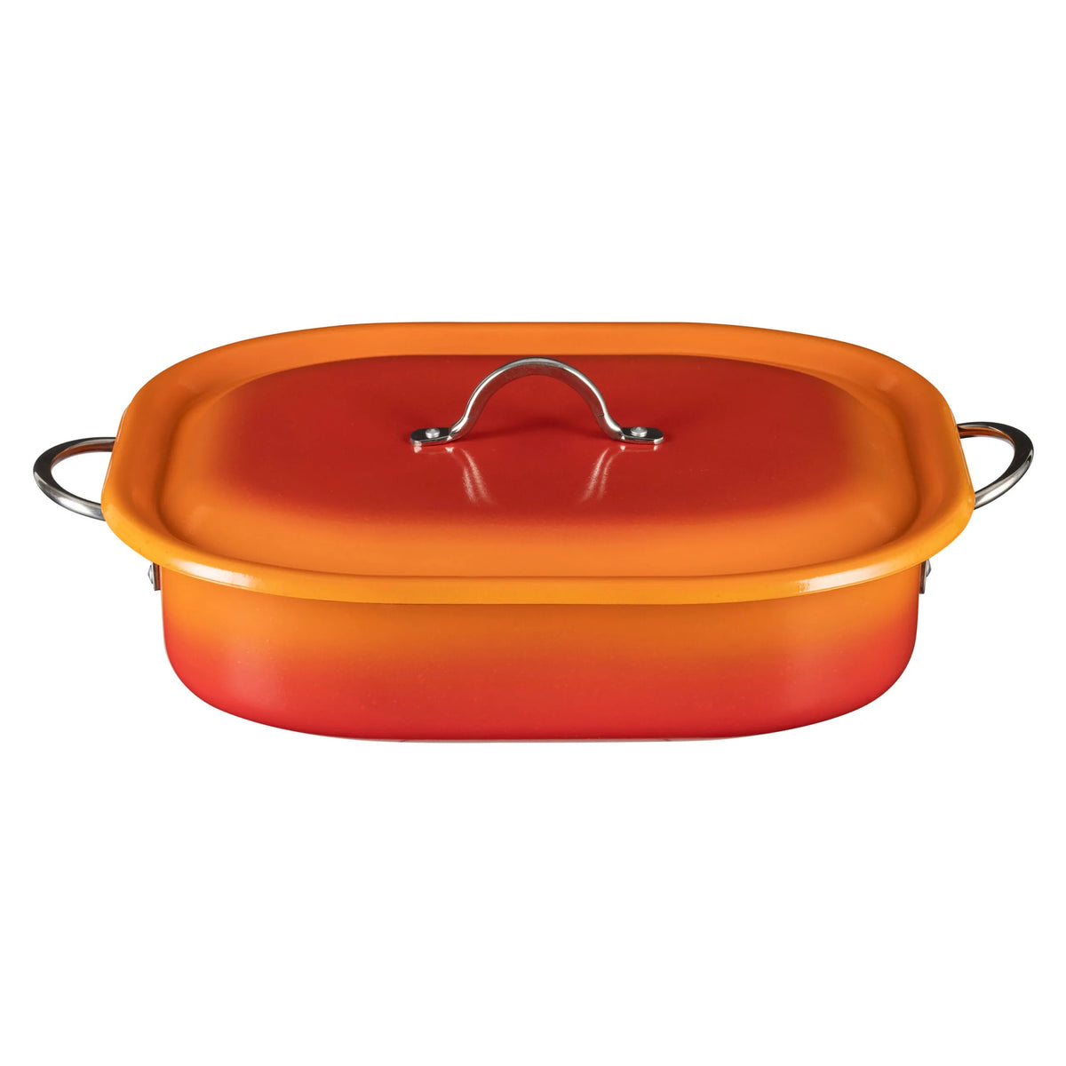 Bon Chef 73004-OM Country French X Stainless Steel French Oven, 7 qt. - Crimson Red
