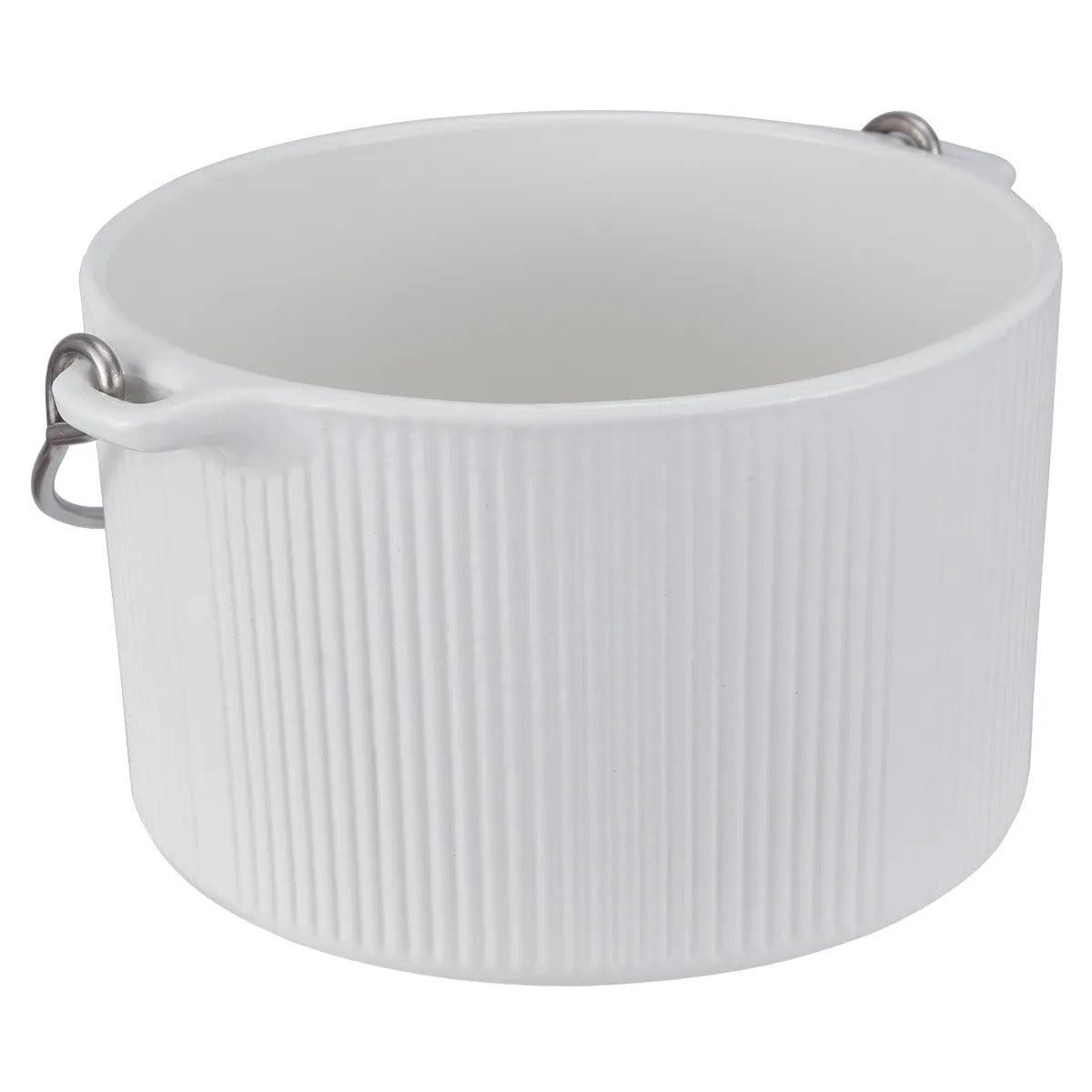 Bon Chef Aluminum Pot, 2 qt. - White Sandstone Finish