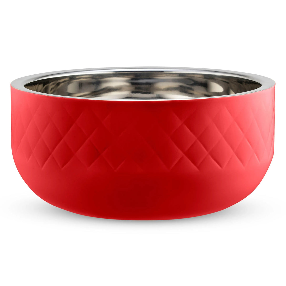 Bon Chef Stainless Steel Bowl, 13 7/8" Diameter - 10.10 Red