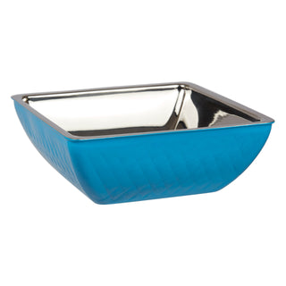 Bon Chef Stainless Steel Wall Bowl, 4 qt. - Caribbean Blue Stainless Steel