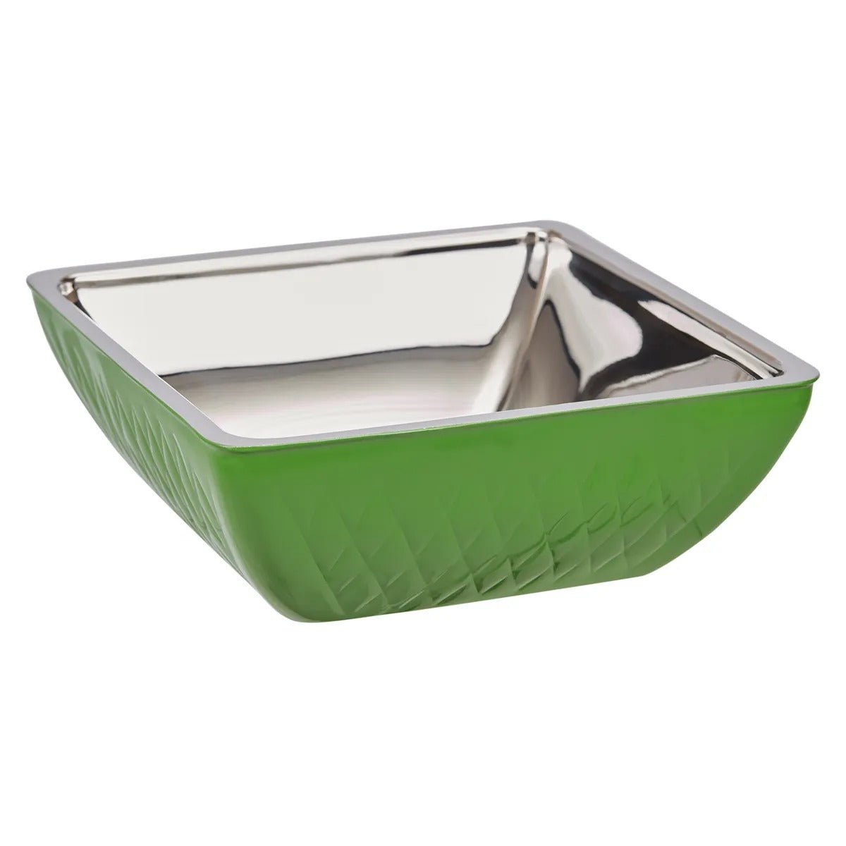 Bon Chef Stainless Steel Wall Bowl, 4 qt. - Lime Green Stainless Steel