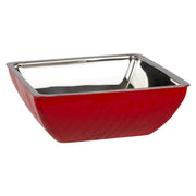 Bon Chef Stainless Steel Wall Bowl, 4 qt. - Red Stainless Steel