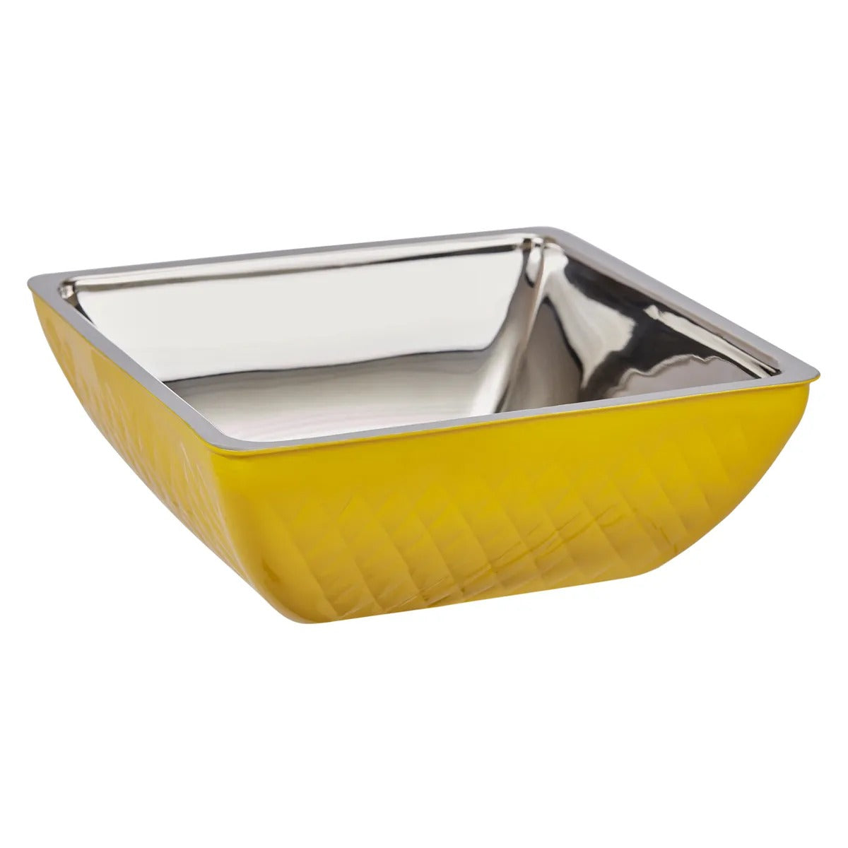 Bon Chef Stainless Steel Wall Bowl, 4 qt. - Yellow
