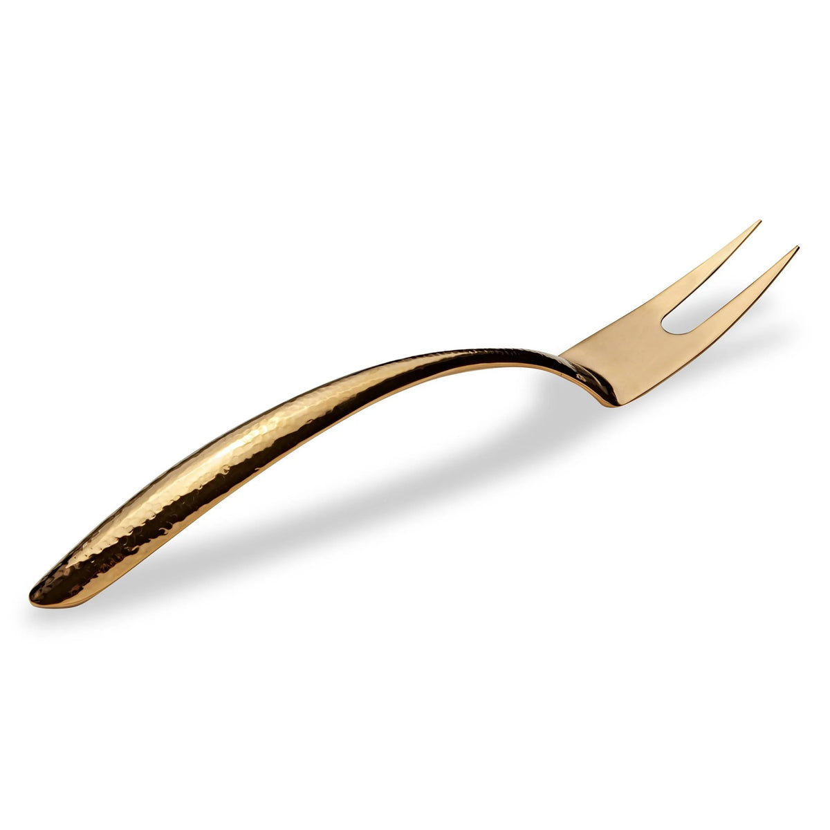 Bon Chef EZ-Use Serving Fork - 14" / Hammered Notched