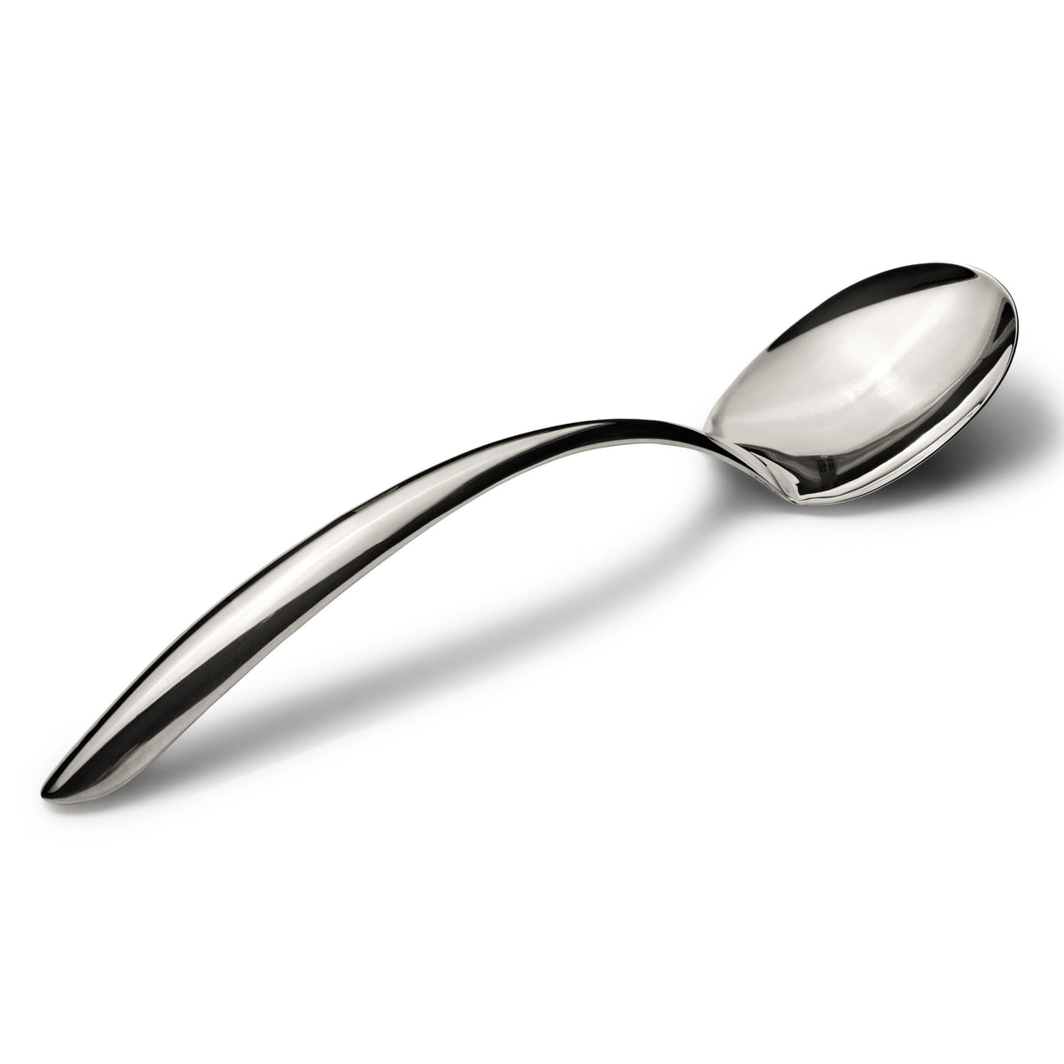 Bon Chef EZ-Use Serving Fork - 13 1/2" 18/10 Medium Weight Solid Serving Spoon
