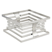 Bon Chef Stainless Steel Riser Display, 10" x 10", Silver - 5 1/4"