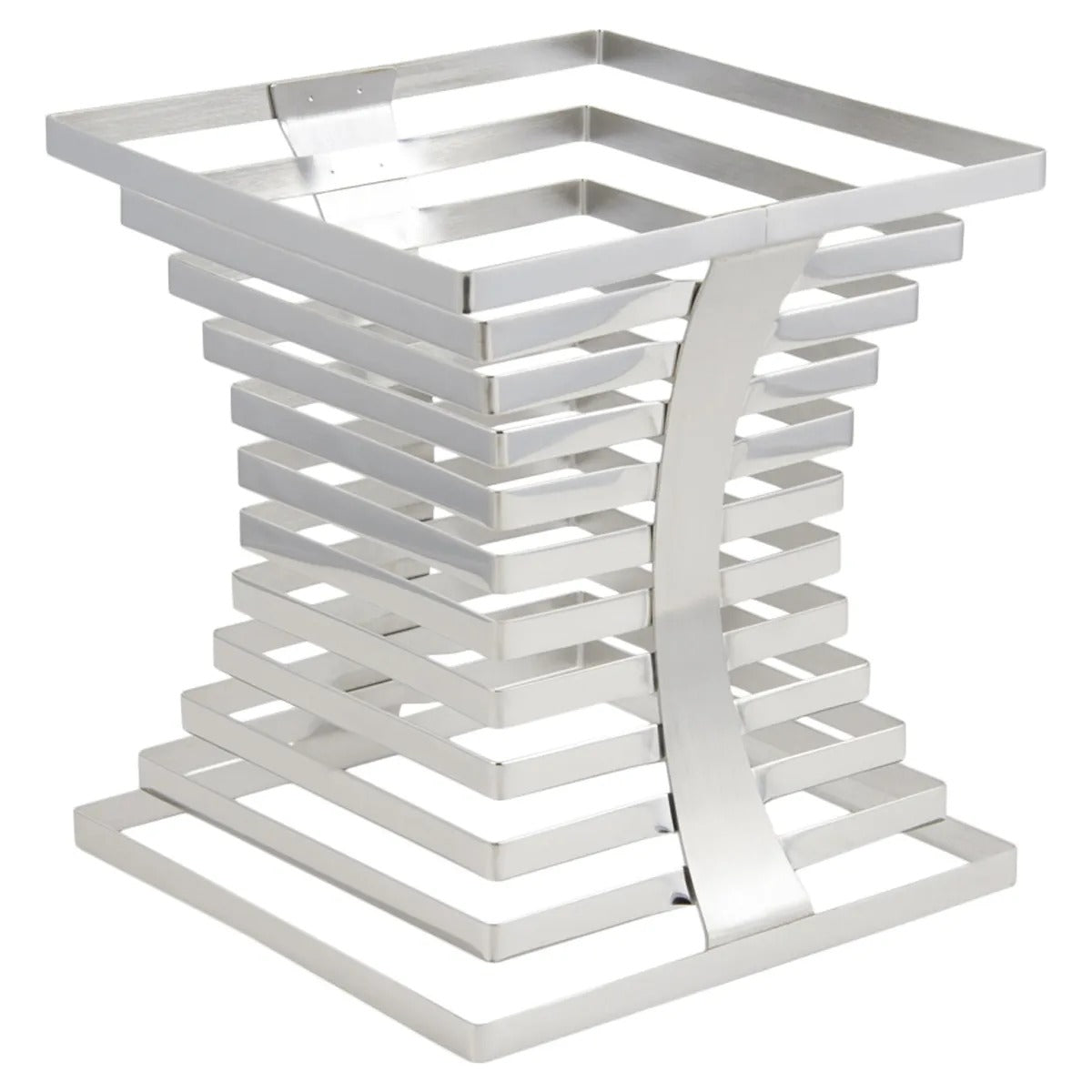 Bon Chef Stainless Steel Riser Display, 10" x 10", Silver - 10 3/4"
