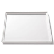 Bon Chef M-EZ EZ-Fit Melamine Food Tile, 12" Long, White - 1/2 Size