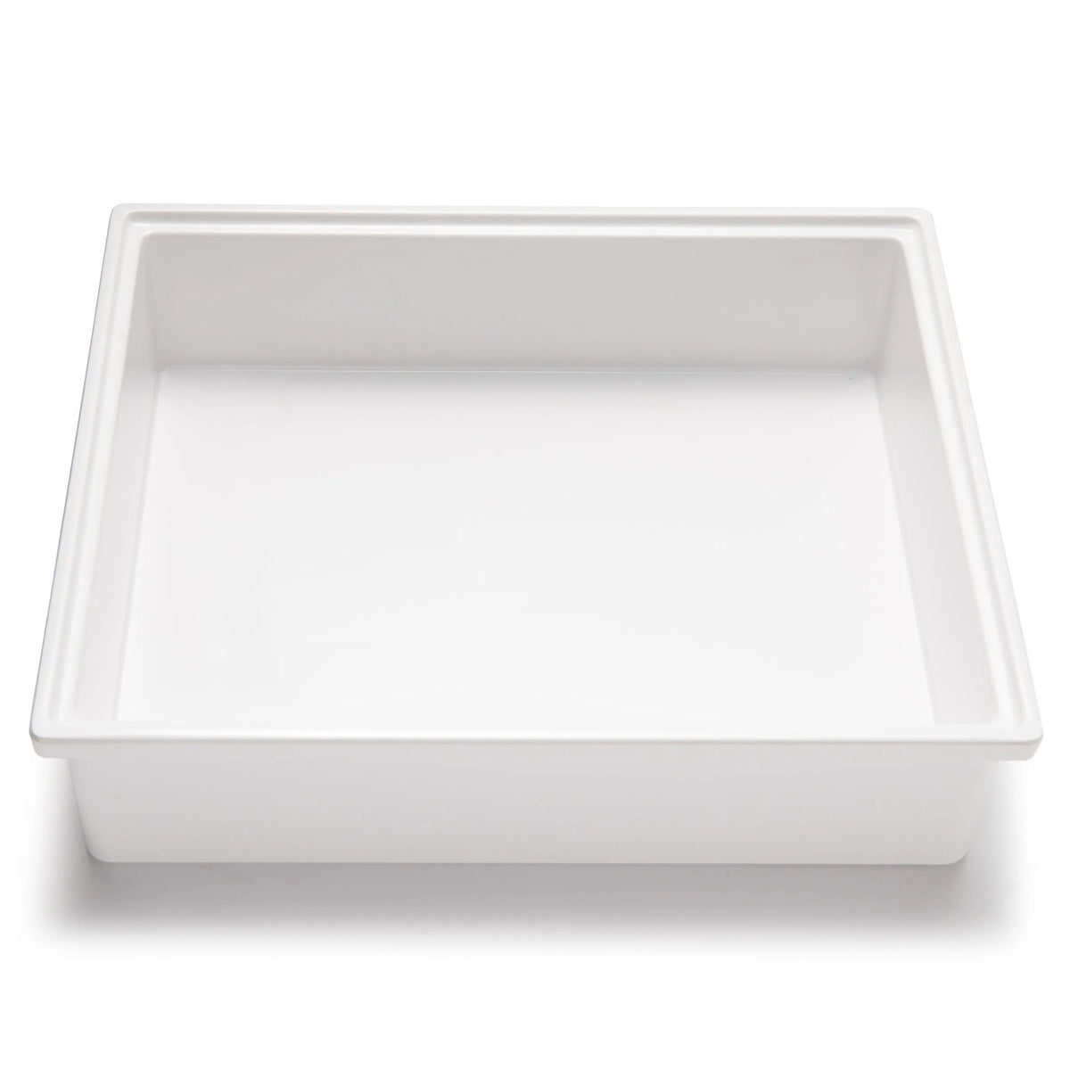 Bon Chef M-EZ-12 EZ-Fit Melamine Food Pan, 1/2 Size, White - 5 qt.