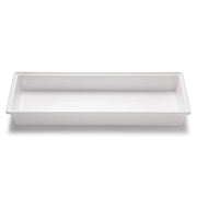 Bon Chef M-EZ-12L EZ-Fit Melamine Food Pan, 1/2 Size Long, White - 4.3 qt.