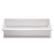 Bon Chef M-EZ-12L EZ-Fit Melamine Food Pan, 1/2 Size Long, White - 7.8 qt.