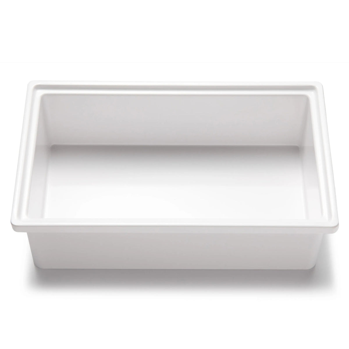 Bon Chef M-EZ-14 EZ-Fit Melamine Food Pan, 1/4 Size, White - 2 qt.
