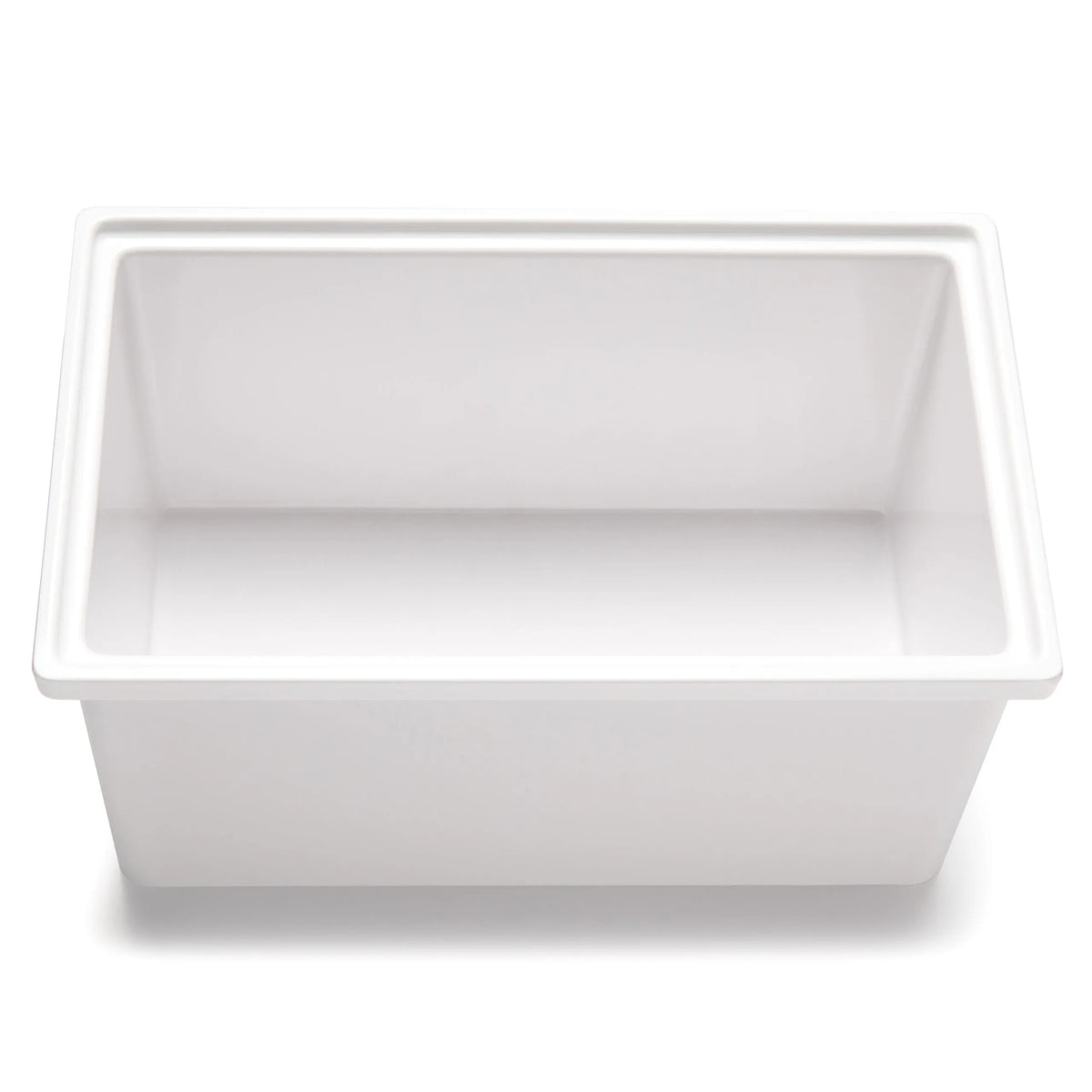 Bon Chef M-EZ-14 EZ-Fit Melamine Food Pan, 1/4 Size, White - 3.5 qt.