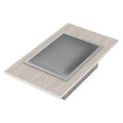 Bon Chef NX-14-IS Nexus Anodized Aluminum Drop-In Cold Food Well, 1/4 Size - Beige Silver