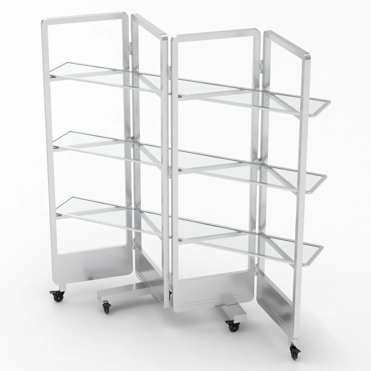 Bon Chef NX-BB Nexus Bar Display, 63" Wide - Silver